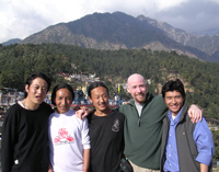 On the LHA roof, Dharamsala, north India!