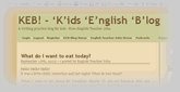 Kids English Blog!